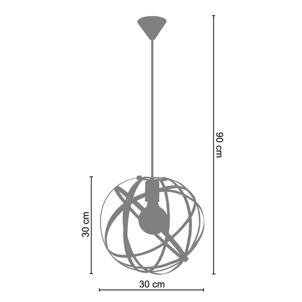 <tc>Suspensão GLOBE JUNO  30cm - 1 Luz  </tc>