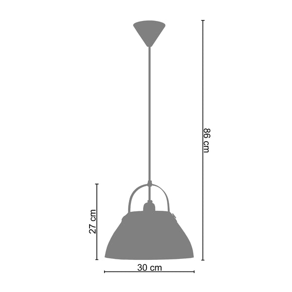 <tc>Suspensão CLOCHE BARRE  30cm - 1 Luz </tc>
