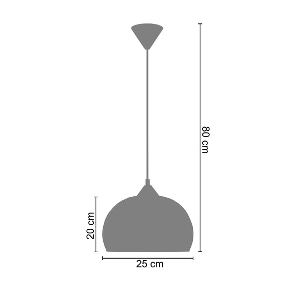 <tc>Suspensão VENISE  25cm - 1 Luz  </tc>