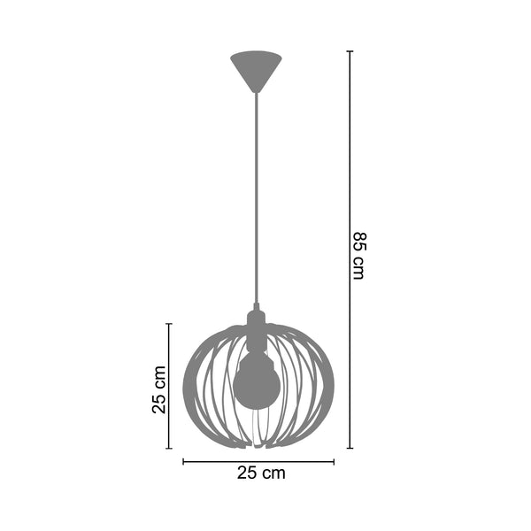 Suspension AFONSO 25cm - 1 Lumière