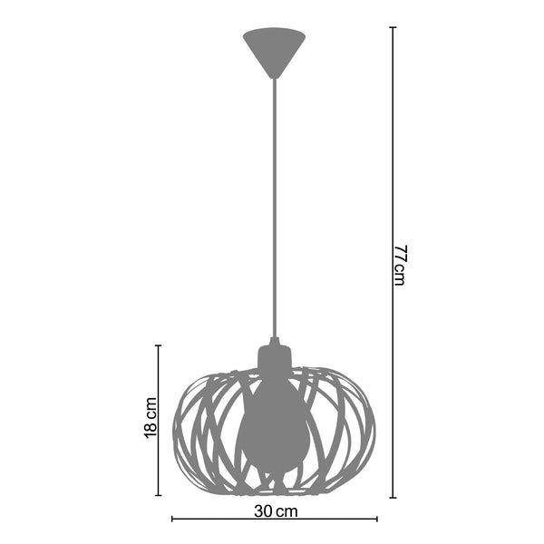 <tc>Suspensão CITROUILLE  30cm - 1 Luz   </tc>