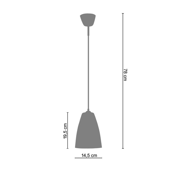 <tc>Suspensão LARSEN  15cm - 1 Luz </tc>