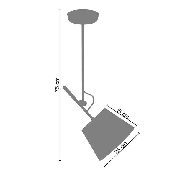 <tc>Suspensão ARTICULER  25cm - 1 Luz  </tc>