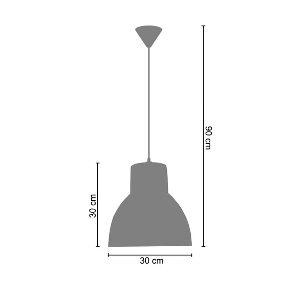 <tc>Suspensão CLOCHE VERRE A  30cm - 1 Luz  </tc>