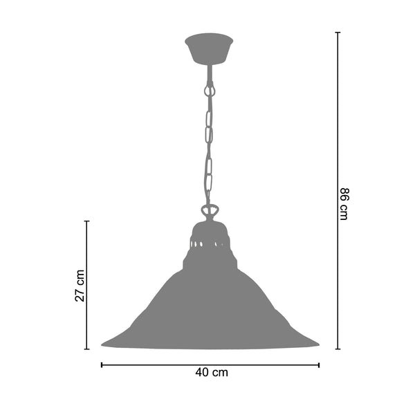 <transcy>Suspensão CLASSIQUE  40cm - 1 Luz </transcy>