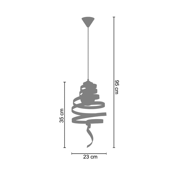 <tc>Suspensão TORTILLON  23cm - 1 Luz  </tc>