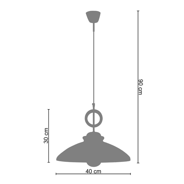Suspension TOSEL DAIZY,verre  H100xD40xP40  cm.