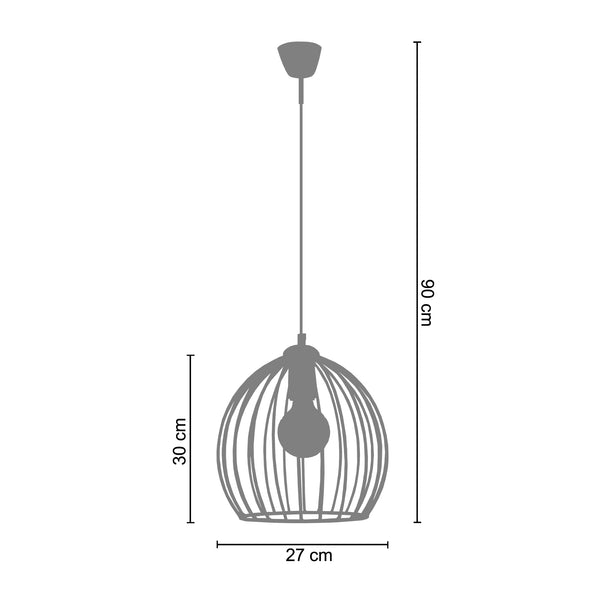 <tc>Suspensão GRAND BALL  27cm - 1 Luz  </tc>