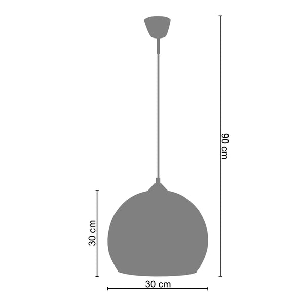 Suspension TOSEL ACTUELLE A,métal , H90xD30xP30  cm.