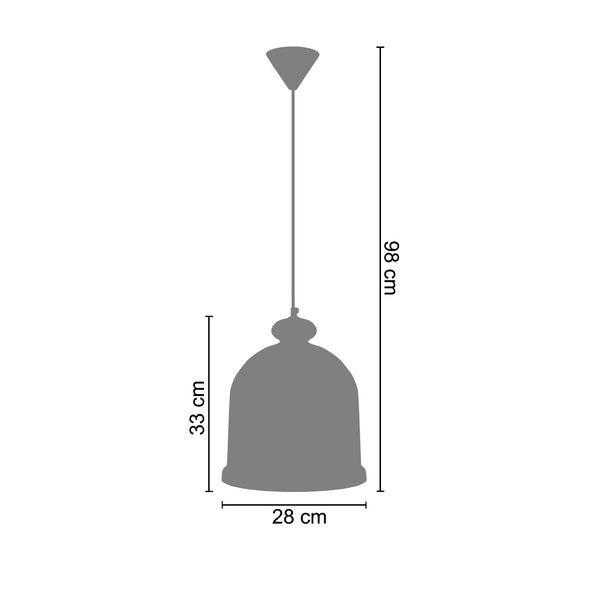 <tc>Suspensão MANILLA  28cm - 1 Luz  </tc>