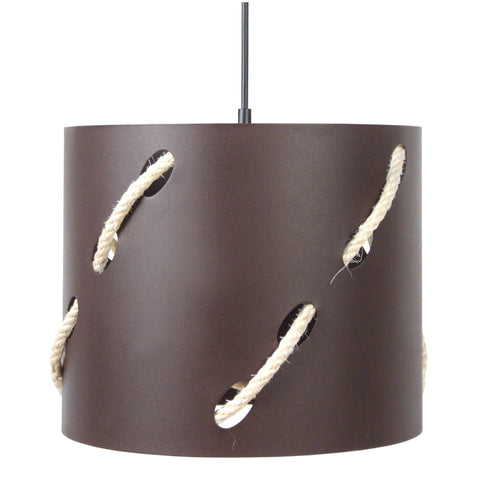 Suspension CILINDRE-CORDES 30cm - 1 Lumière