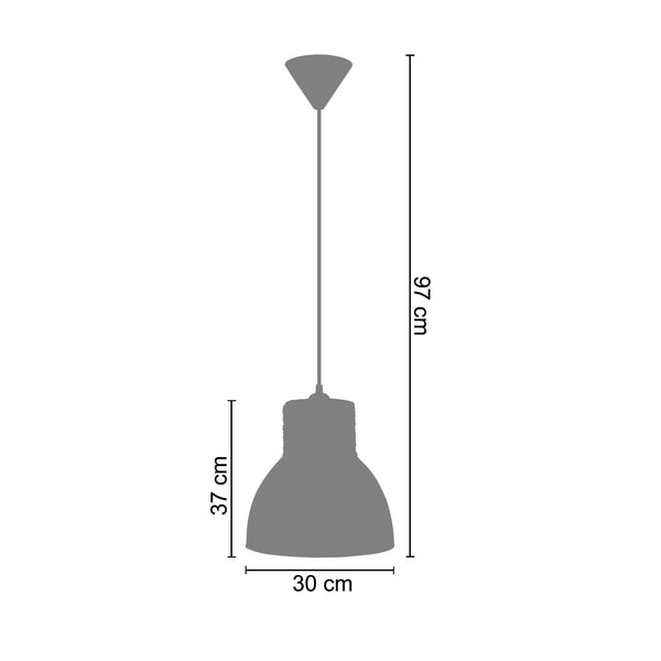 <tc>Suspensão CORDES   30cm - 1 Luz  </tc>