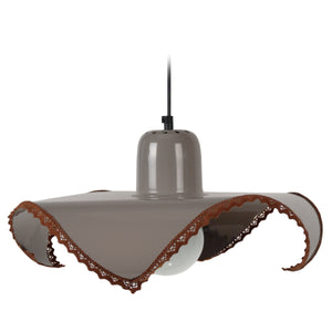 Suspension SERVIETTE BORDÉ  40cm - 1 Lumière