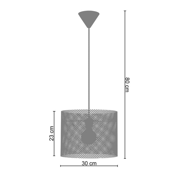 <tc>Suspensão CYLINDRE LACY  30cm - 1 Luz  </tc>