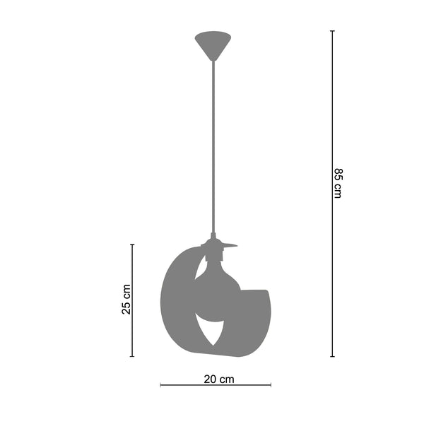 <tc>Suspensão LUNE  20cm - 1 Luz  </tc>