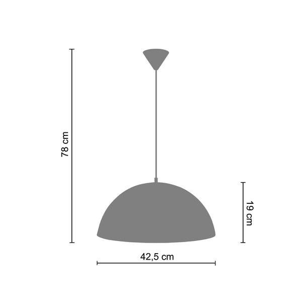<tc>Suspensão GAMELLE 42,5cm - 1 Luz  </tc>