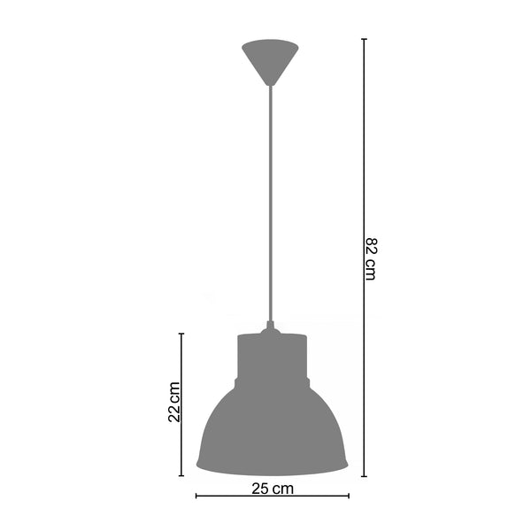 Suspension CLOCHE A 25cm - 1 Lumière