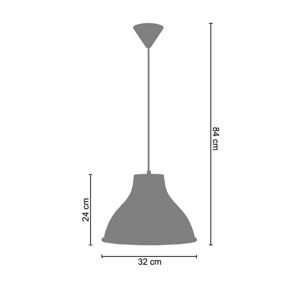<tc>Suspensão TOSELIA ROULÉ  32cm - 1 Luz   </tc>