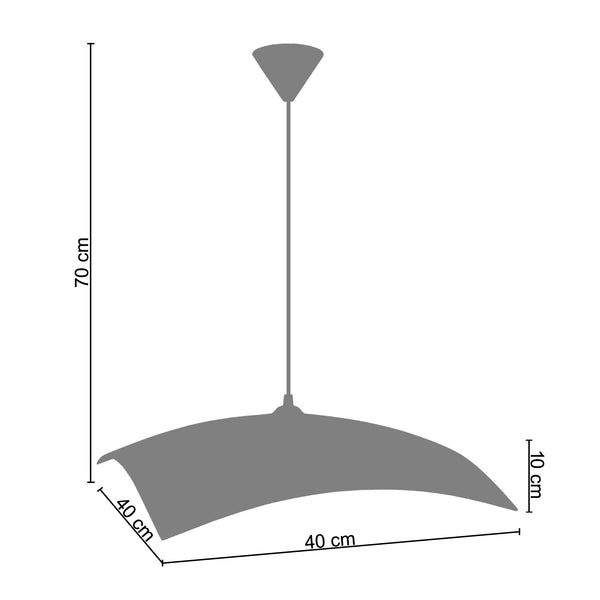 Suspension DIAMONDS 40cm - 1 Lumière