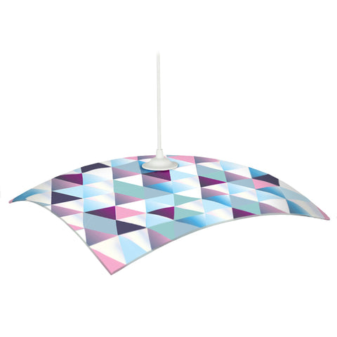 Suspension TOSEL DIAMONDS,verre  H68xD40xP40  cm.