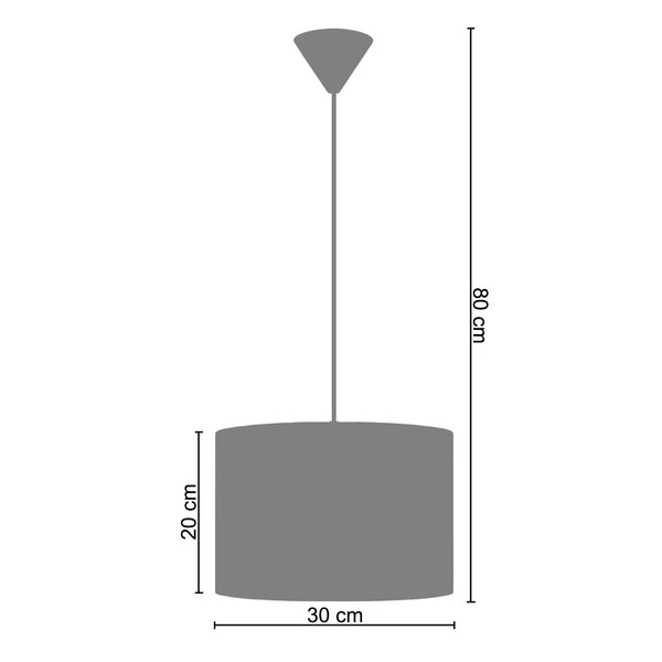 Suspension BORED 30cm - 1 Lumière