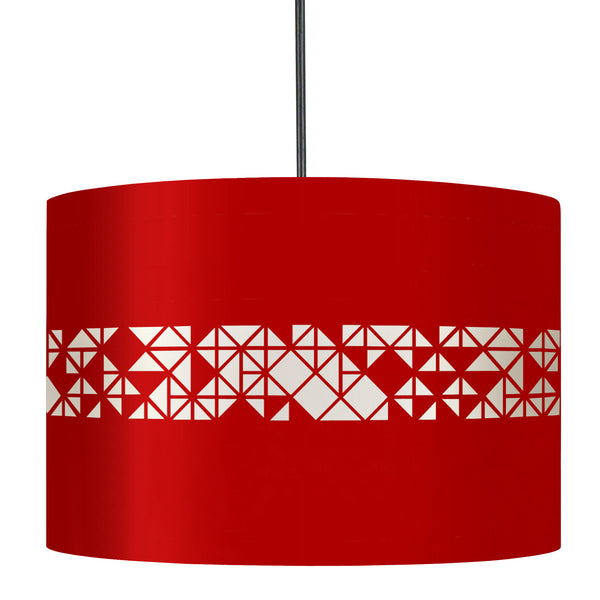 Suspension IKAT CARRES 30cm - 1 Lumière