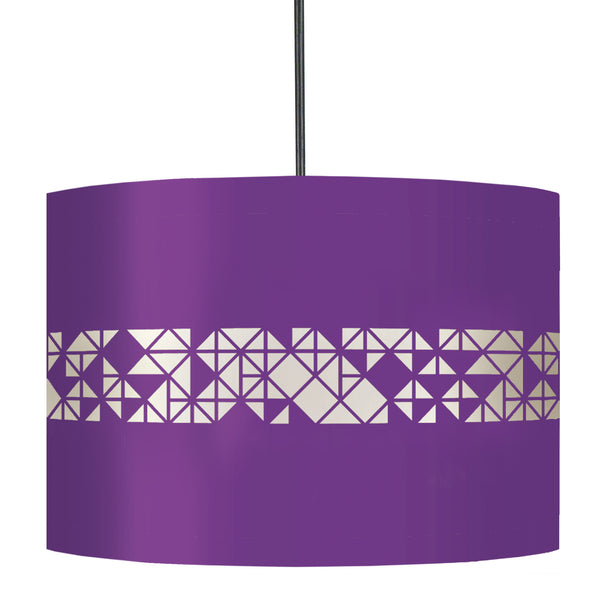 Suspension IKAT CARRES 30cm - 1 Lumière