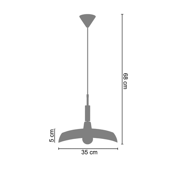 <tc>Suspensão YMIR  35cm - 1 Luz  </tc>