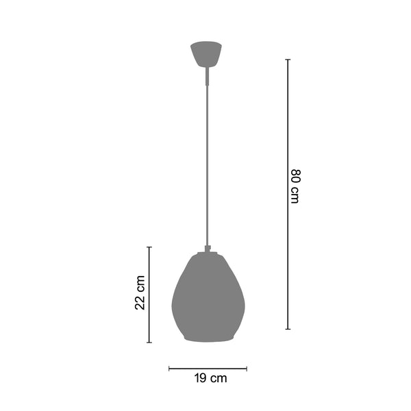 Suspension GOLDEN 29,5cm - 1 Lumière