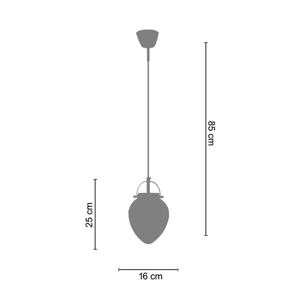 Suspension GOLDEN 22cm - 1 Lumière