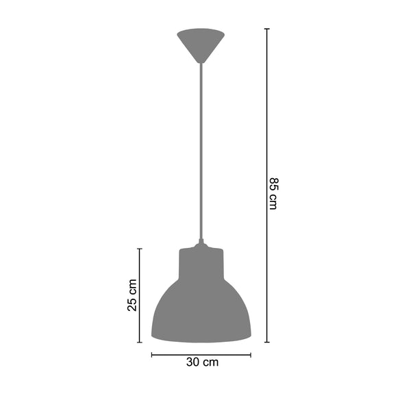 <tc>Suspensão CLOCHE VERRE B  30cm - 1 Luz </tc>