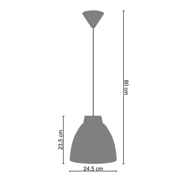 <tc>Suspensão NATURE  24,5cm - 1 Luz  </tc>