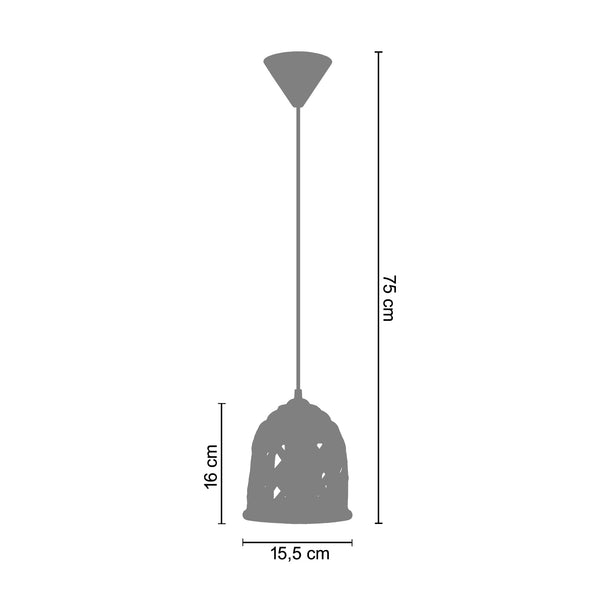 Suspension LOULÉ 15,5cm - 1 Lumière