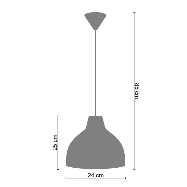 Suspension TOSEL DIANE,métal , H85xD24xP24  cm.