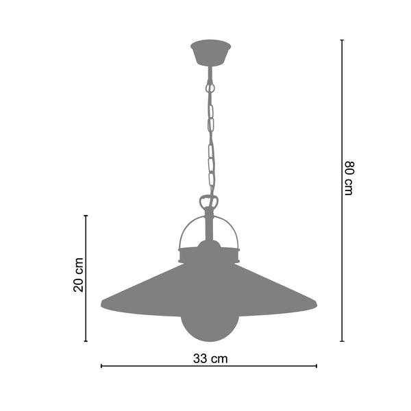 <tc>Suspensão SAINT-MALO  42,5cm - 1 Luz  </tc>