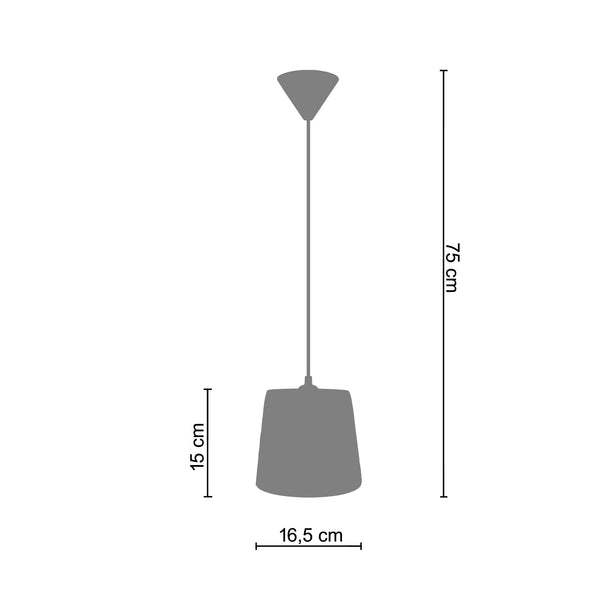 <tc>Suspensão TROFA  16,5cm - 1 Luz  </tc>