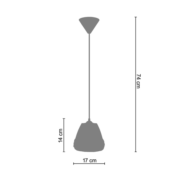 <tc>Suspensão ROSAS  17cm - 1 Luz  </tc>