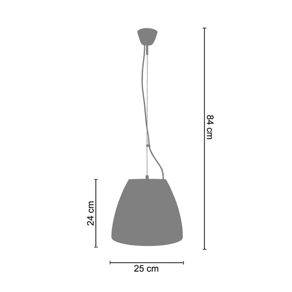 <tc>Suspensão TROFA  25cm - 1 Luz  </tc>