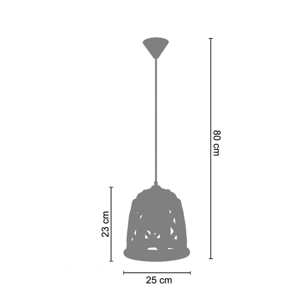 Suspension TOSEL TOURAL,Céramique , H80xD25,5xP25,5  cm.