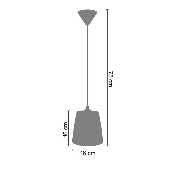 <tc>Suspensão ONDULADA  16cm - 1 Luz  </tc>