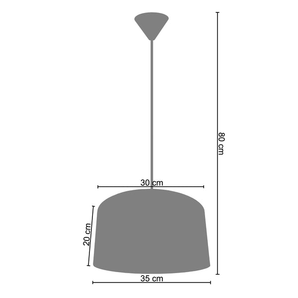 Suspension ALFENA TAMBOUR B 35cm - 1 Lumière