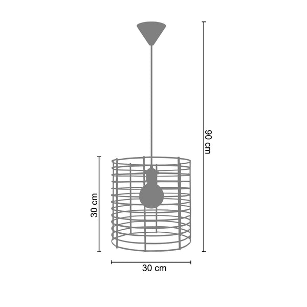 Suspension SILO 30cm - 1 Lumière