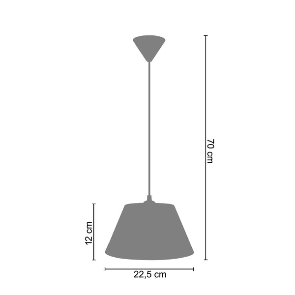 Suspension POLYCONE 22,5cm - 1 Lumière