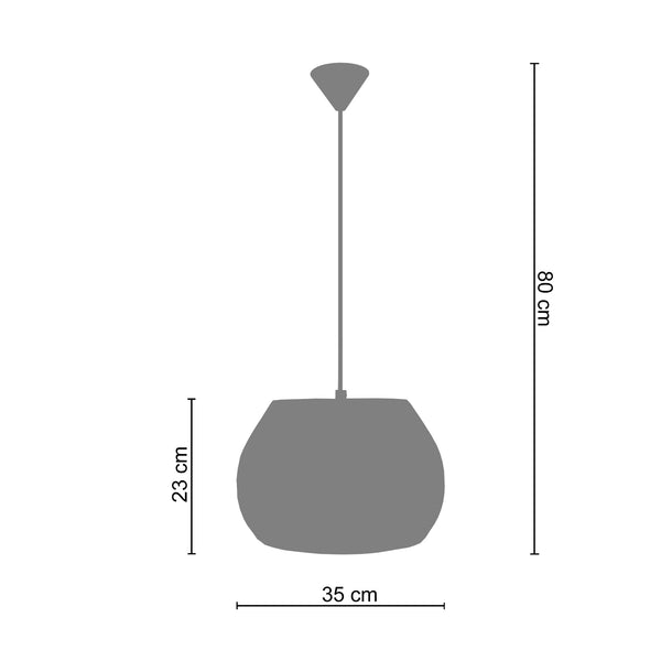 <tc>Suspensão MUMBAI  35cm - 1 Luz  </tc>