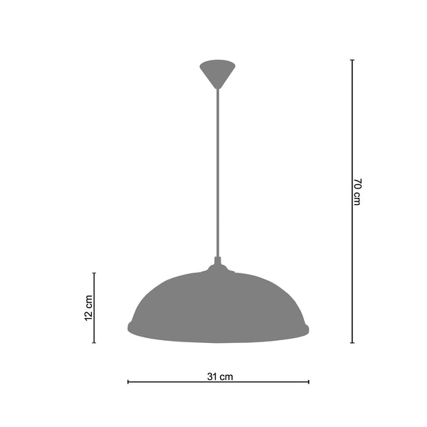 <tc>Suspensão JAIPUR  31cm - 1 Luz </tc>