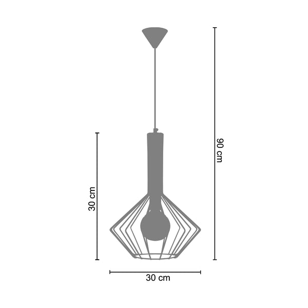 <tc>Suspensão XÉOMÉTRICA  30cm - 1 Luz   </tc>