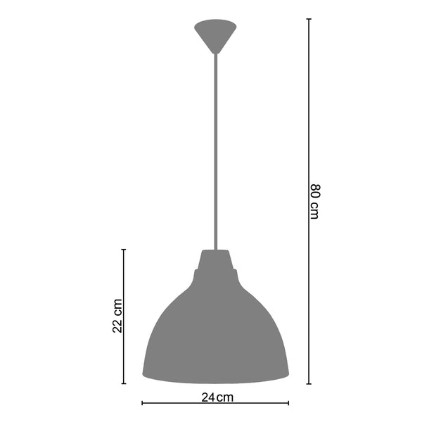 Suspension TOSEL CAMILLA,métal  H80xD29xP29  cm.