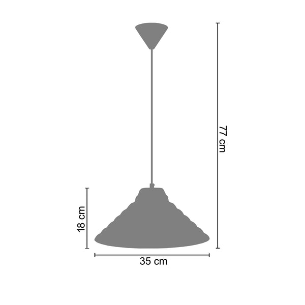 <transcy>Suspensão ONDULÉ  35cm - 1 Luz </transcy>