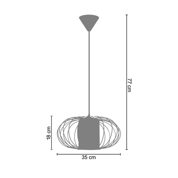 <tc>Suspensão OITA  35cm - 1 Luz  </tc>