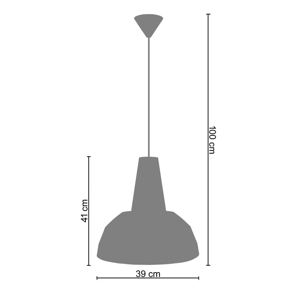 <tc>Suspensão CAMPANA A  39cm - 1 Luz  </tc>